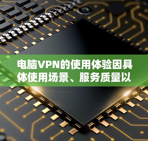 电脑VPN的使用体验因具体使用场景、服务质量以及用户需求而异。以下是一些常见的使用体验和考虑因素 电脑VPN的使用体验因具体使用场景、服务质量以及用户需求而异。以下是一些常见的使用体验和考虑因素