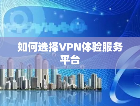 如何选择VPN体验服务平台 如何选择VPN体验服务平台